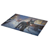 Planche À Découper Miniature Schnauzer Saison festive de Noël (Coin)