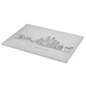 Planche À Découper Minimalist Los Angeles Skyline Illustration (Coin)