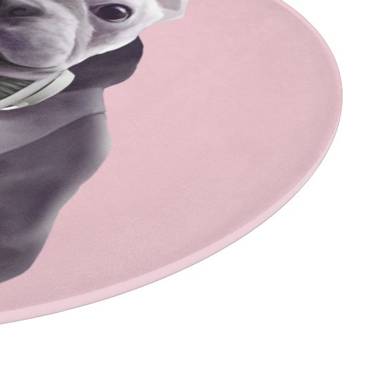 Planche À Découper Mode DJ activé : Chien bouledogue français cool av (Coin)