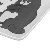 Planche À Découper Mode grumeux sur drôle de gros chat (Coin)