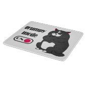 Planche À Découper Mode grumeux sur drôle de gros chat (Coin)