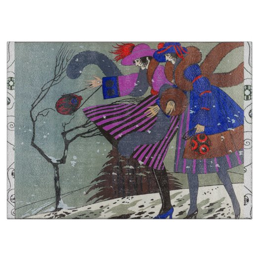 PLANCHE À DÉCOUPER MODE NEIGE HIVER (Devant)