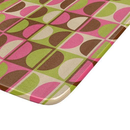 Planche À Découper Modèle abstrait géométrique moderne du milieu du s (Coin)