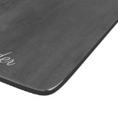 Planche À Découper Modèle blanc moderne en Gris de Charbon (Coin)