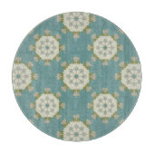 Planche À Découper Modèle Damas avec éléments abstraits (Devant)