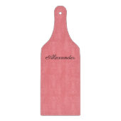 Planche À Découper Modèle de corail moderne, Script noir (Devant)