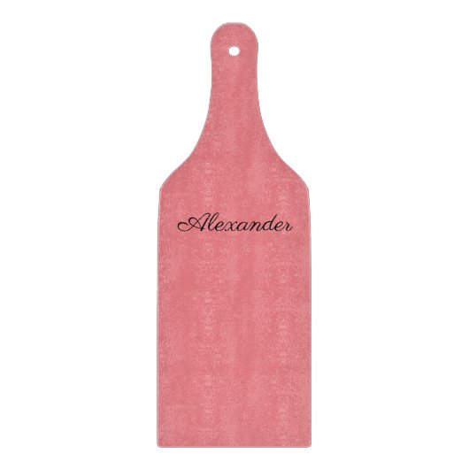 Planche À Découper Modèle de corail moderne, Script noir (Devant)