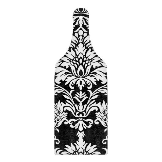 Planche À Découper Modèle de Damas noir (Devant)