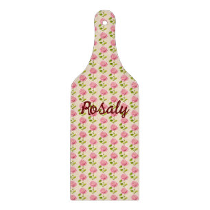 Planche À Découper Modèle de roses rose pink