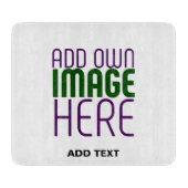 PLANCHE À DÉCOUPER MODÈLE DE TEXTE D'IMAGE BLANCHE SIMPLE MODERNE (Devant)