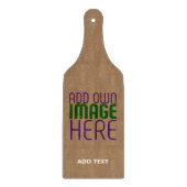 PLANCHE À DÉCOUPER MODÈLE DE TEXTE D'IMAGE BROWN SIMPLE MODERNE (Devant)