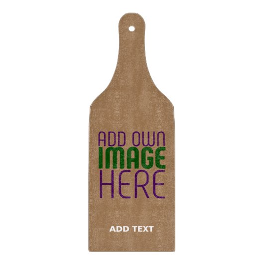 PLANCHE À DÉCOUPER MODÈLE DE TEXTE D'IMAGE BROWN SIMPLE MODERNE (Devant)