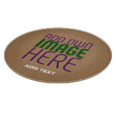 PLANCHE À DÉCOUPER MODÈLE DE TEXTE D'IMAGE BROWN SIMPLE MODERNE (Coin)