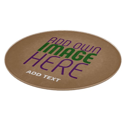 PLANCHE À DÉCOUPER MODÈLE DE TEXTE D'IMAGE BROWN SIMPLE MODERNE (Coin)