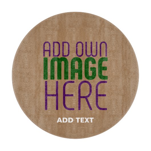 PLANCHE À DÉCOUPER MODÈLE DE TEXTE D'IMAGE BROWN SIMPLE MODERNE (Devant)