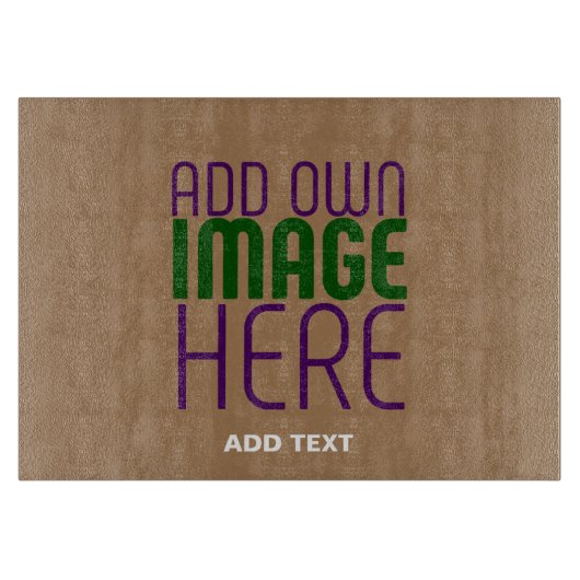 PLANCHE À DÉCOUPER MODÈLE DE TEXTE D'IMAGE BROWN SIMPLE MODERNE (Devant)