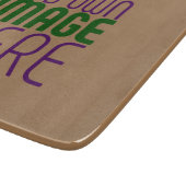 PLANCHE À DÉCOUPER MODÈLE DE TEXTE D'IMAGE BROWN SIMPLE MODERNE (Coin)