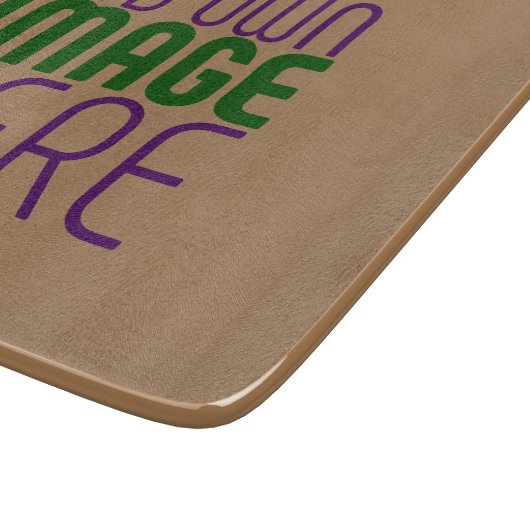 PLANCHE À DÉCOUPER MODÈLE DE TEXTE D'IMAGE BROWN SIMPLE MODERNE (Coin)