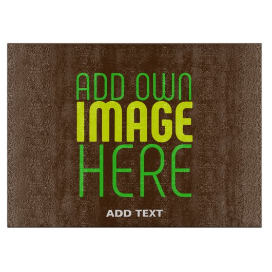 PLANCHE À DÉCOUPER MODÈLE DE TEXTE D'IMAGE BROWN SIMPLE MODERNE (Devant)