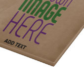 PLANCHE À DÉCOUPER MODÈLE DE TEXTE D'IMAGE BROWN SIMPLE MODERNE (Coin)