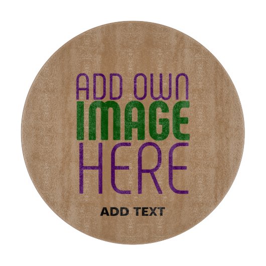 PLANCHE À DÉCOUPER MODÈLE DE TEXTE D'IMAGE BROWN SIMPLE MODERNE (Devant)