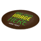 PLANCHE À DÉCOUPER MODÈLE DE TEXTE D'IMAGE BROWN SIMPLE MODERNE (Coin)