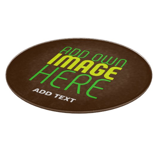 PLANCHE À DÉCOUPER MODÈLE DE TEXTE D'IMAGE BROWN SIMPLE MODERNE (Coin)