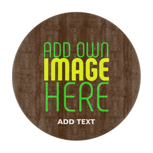 PLANCHE À DÉCOUPER MODÈLE DE TEXTE D'IMAGE BROWN SIMPLE MODERNE (Devant)