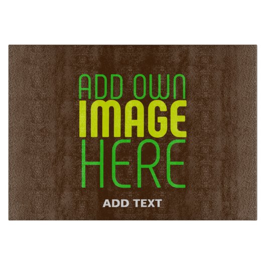 PLANCHE À DÉCOUPER MODÈLE DE TEXTE D'IMAGE BROWN SIMPLE MODERNE (Devant)