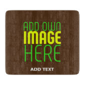 PLANCHE À DÉCOUPER MODÈLE DE TEXTE D'IMAGE BROWN SIMPLE MODERNE (Devant)