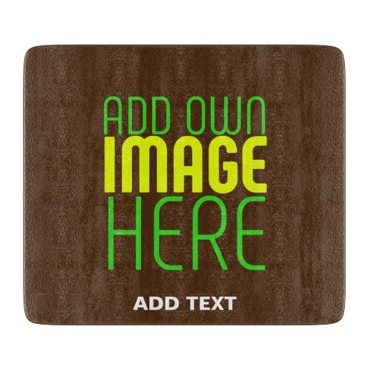 PLANCHE À DÉCOUPER MODÈLE DE TEXTE D'IMAGE BROWN SIMPLE MODERNE (Devant)