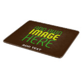 PLANCHE À DÉCOUPER MODÈLE DE TEXTE D'IMAGE BROWN SIMPLE MODERNE (Coin)