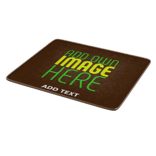 PLANCHE À DÉCOUPER MODÈLE DE TEXTE D'IMAGE BROWN SIMPLE MODERNE (Coin)