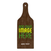 PLANCHE À DÉCOUPER MODÈLE DE TEXTE D'IMAGE BROWN SIMPLE MODERNE (Devant)