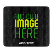 PLANCHE À DÉCOUPER MODÈLE DE TEXTE D'IMAGE NOIRE SIMPLE ET MODERNE (Devant)