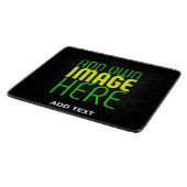 PLANCHE À DÉCOUPER MODÈLE DE TEXTE D'IMAGE NOIRE SIMPLE ET MODERNE (Coin)