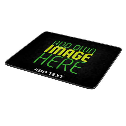 PLANCHE À DÉCOUPER MODÈLE DE TEXTE D'IMAGE NOIRE SIMPLE ET MODERNE (Coin)