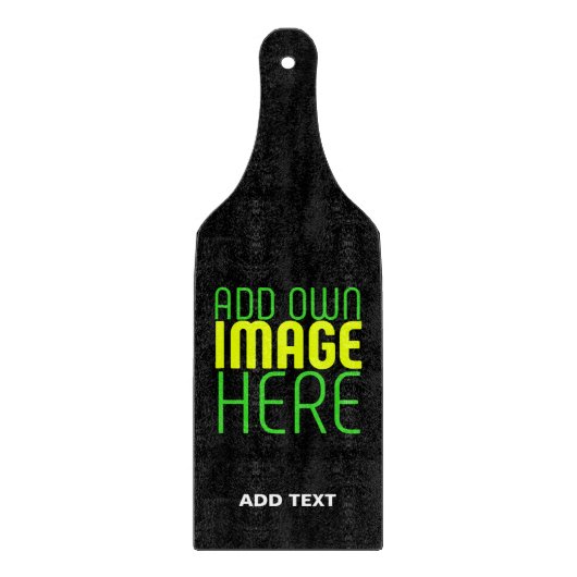 PLANCHE À DÉCOUPER MODÈLE DE TEXTE D'IMAGE NOIRE SIMPLE ET MODERNE (Devant)