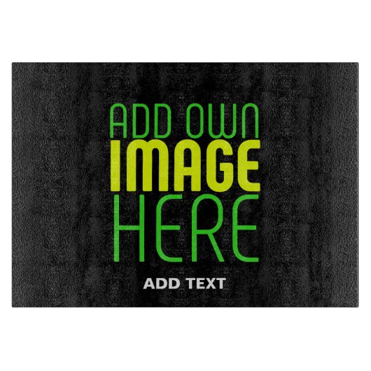 PLANCHE À DÉCOUPER MODÈLE DE TEXTE D'IMAGE NOIRE SIMPLE ET MODERNE (Devant)