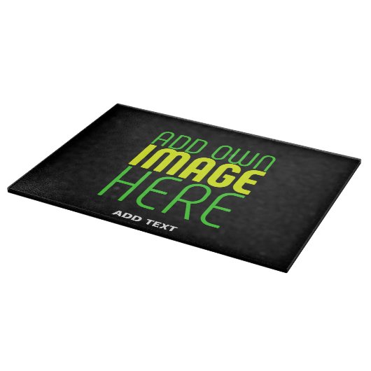 PLANCHE À DÉCOUPER MODÈLE DE TEXTE D'IMAGE NOIRE SIMPLE ET MODERNE (Coin)
