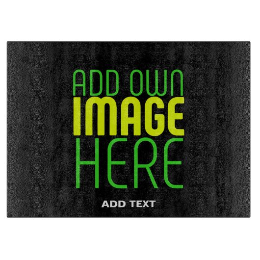 PLANCHE À DÉCOUPER MODÈLE DE TEXTE D'IMAGE NOIRE SIMPLE ET MODERNE (Devant)