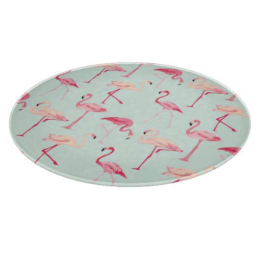 Planche À Découper Modèle Flamingo rétro (Coin)