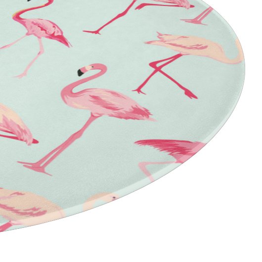 Planche À Découper Modèle Flamingo rétro (Coin)