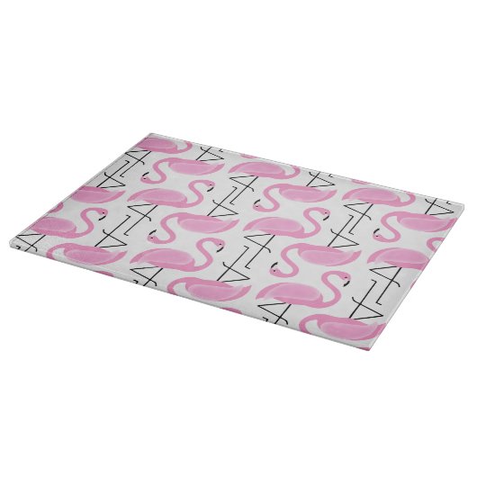 Planche À Découper Modèle Flamingo rose moderne simple (Coin)