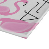 Planche À Découper Modèle Flamingo rose moderne simple (Coin)