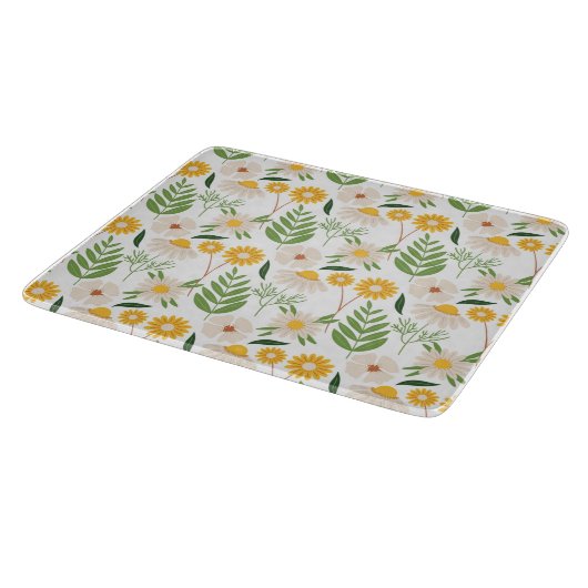 Planche À Découper Modèle floral (Coin)