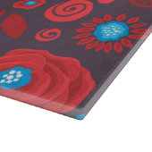 Planche À Découper Modèle floral de Doodle (Coin)