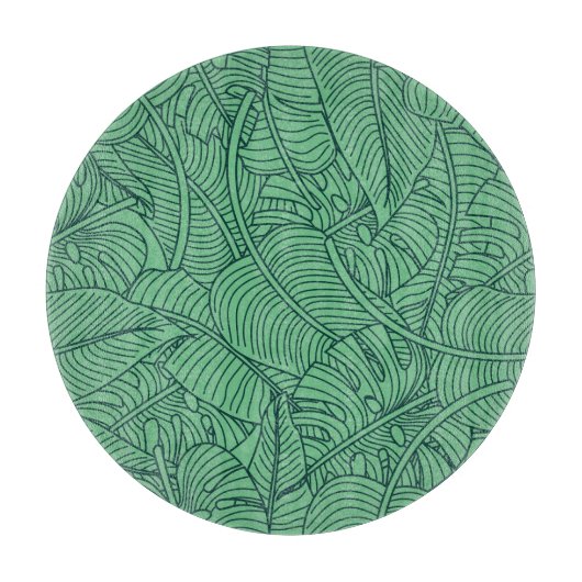 Planche À Découper Modèle floral Feuille tropical (Devant)