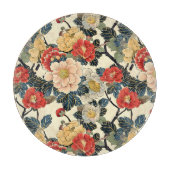 Planche À Découper Modèle floral japonais Ukiyo-E Art (Devant)