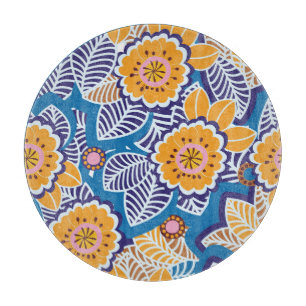 Planche À Découper Modèle Floral vintage : Design élégant